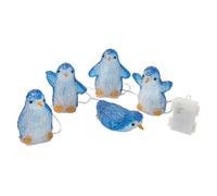 Coopers of Stortford 5-Piece Acrylic Penguin String Light Christmas Decoration