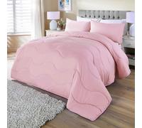 Coopers of Stortford - All-in-One Coverless Duvet 1.5/4.5 Tog - Blue/Grey/Lilac/Pink (Pink, King 1.5 Tog)