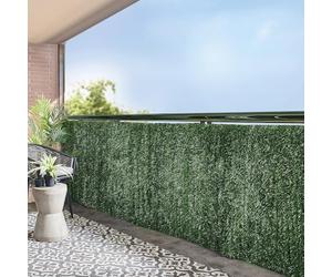 Coopers of Stortford - Artificial Conifer Hedge Screening 3m x 1m - Faux Privacy Fence Panel with PVC Coated Steel Frame for Garden Balcony or Patio