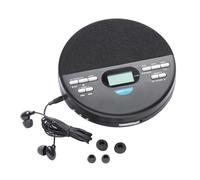 Coopers of Stortford - Aurora Portable CD and Radio Player with Built-In Speakers - Bluetooth, FM Radio, Shuffle, Repeat and Anti-Skip Protection