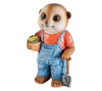 Coopers of Stortford - Baby Meerkat Garden Ornaments - Cute Animal Statues - Outdoor Décor for Patio & Lawn - Weather-Resistant Polyresin - Adorable Meerkat Figurines (Boy)