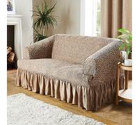 Coopers of Stortford Beige 2 Seater Sofa Valance Stretch Cover