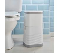 Coopers of Stortford - Care Dignity Bin 15L with Odour Barrier Bags - Discreet Hygienic Incontinence Pad Disposal - Lockable Airtight Seal - Slimline Bathroom Design