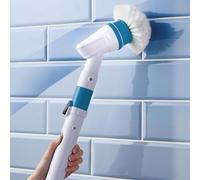 Coopers of Stortford - Cordless Spin Scrubber with 3 Interchangeable Brush Heads and Extension Pole - Rechargeable Power Cleaner for Tiles, Floors, Grout and More