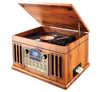 Coopers of Stortford - DAB Radio with CD Player, Headphone Jack & Remote Control - Vinyl Player, CD Player & Cassette Tape Player - Record Player with Speakers, Bluetooth & USB - Music Player