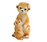 Coopers of Stortford - Garden Ornament in Meerkat Design - Durable Polyresin Outdoor Statue - Weather-Resistant Decor for Flowerbeds, Terrace & Patio
