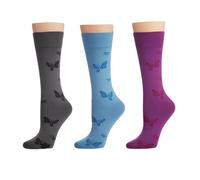 Coopers of Stortford - Gentle Compression Socks Pack of 3 - Knee High 12-14 mmHg Support - Boost Circulation & Ease Swelling - Soft Ribbed Cuffs - UK Size 3-8