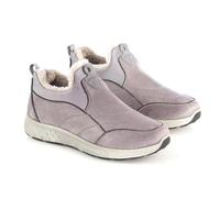 Coopers of Stortford - Grey Fleece-Lined Slip-On Trainers - Suede-Look Upper with Warm Lining and Removable Insole - Slip-Resistant Sole for Winter Comfort