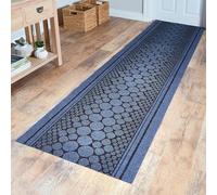 Coopers of Stortford Heavy-Duty Slip-Resistant Hallway Runner 67 x 150-300cm (67 X 300 cm, Blue)
