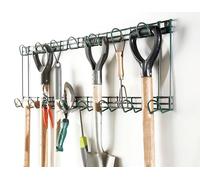 Coopers of Stortford - Heavy Duty Steel Tool Rack for Garage Shed or Workshop - Single or Double Tier Wall Mounted Organiser with Powder Coated Finish (Double)