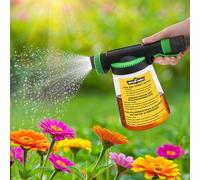 Coopers of Stortford - Hose End Spray Bottle for Liquid Feed - 1L with Adjustable Flow and 3 Spray Patterns - Universal Hose Connector