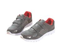 Coopers of Stortford - Ladies Velcro Trainers, Lightweight Walking Shoes with Touch-Fasten Straps - Cushioned Sole for Comfort (Grey, UK Footwear Size System, Adult, Women, Numeric, Medium, 4)