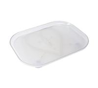 Coopers of Stortford Lazy Susan Turntable Organiser for Fridge, Clear Rectangular Fridge Organisers Storage, Rotating Spice Rack, Lazy Susan Organiser for Cabinet Table Pantry Kitchen Countertop