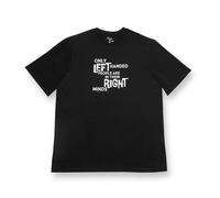 Coopers of Stortford Left Handers Slogan Print T-Shirt, 100% Cotton in Black | Size: Medium Coopers of Stortford Black M