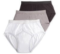 Coopers of Stortford - Pack of 3 Stay Dry Men’s Pants - Absorbent Y Front Incontinence Underwear - Looks Like Normal Pants - Washable & Reusable, 36-38 Black/White