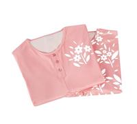 Coopers of Stortford - Pack of Two Pink Nightdresses - Soft Lightweight Long Sleeve Nighties with Buttoned Neckline (R084 PI M)
