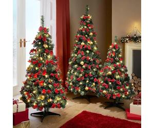 Coopers of Stortford - Pop-Up Christmas Tree with Decorations 4ft