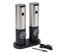 Coopers Of Stortford Rechargeable Salt & Pepper Mills Stainless Steel