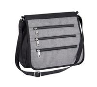Coopers of Stortford RFID Protected Adjustable Organiser Shoulder Bag | Black Or Plum | L29 xW25 xD4cm (Black)
