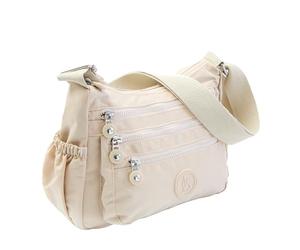 Coopers of Stortford - RFID Travel Organiser Bag - Compact Multi Pocket Nylon Crossbody with Secure Zip Pockets for Cards Passports and Documents