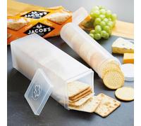 Coopers of Stortford - Set of 2 Cracker Keepers for Airtight Storage - Protects Crackers and Biscuits from Breaking or Going Stale