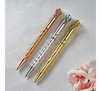 Coopers of Stortford - Set of 3 Angel Pens in Gold, Rose and Silver Tones - Gift Boxed Ballpoint Pens with Guardian Angel Clip