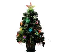 Coopers of Stortford - Small Xmas Tree with Fibre Optic Tips - Pre Lit Christmas Tree, 2ft, Battery Operated