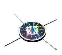 Coopers of Stortford - Solar Colour-Changing Water Fountain - Floating LED Pond Feature - 7 Spray Patterns Up to 60cm - Auto-Illuminating LEDs - No Cables or Electricity Needed