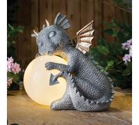 Coopers of Stortford Solar Light Dragon Ornament for Garden Patio Lawn Balcony
