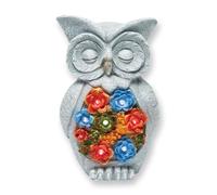 Coopers of Stortford Solar Owl with Succulents Statue Ornament