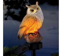 Coopers of Stortford Solar-Powered LED Owl Stake Light for Garden Borders & Pots Coopers of Stortford Multicolor