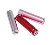 Coopers Of Stortford USB Lipstick Powerbank | Red/Rose Gold/Silver (Silver)