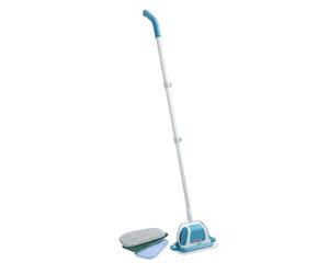Coopers of Stortford - VibroClean Supreme Two in One Sonic Scrubber - Rechargeable Cordless Cleaner with Telescopic Handle and Three Pads