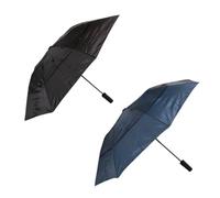 Coopers of Stortford - Windproof Umbrella, Pack of 2, Push-Button | Wind vents, rubberised grip, push-button opening, folds to 41cm, shoulder strap included