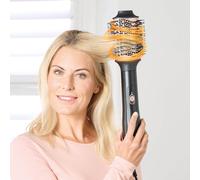 Coopers of Stortford - Hot Air Styling Brush, Dries and Curls Hair | Oval brush design, three heat and speed settings, even airflow, detachable head for storage
