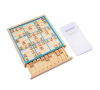 Coopers of Stortford - Wooden Sudoku Puzzle Game with Number Tiles and Storage Tray - Reusable Brain Training Board Made from Sustainable Wood