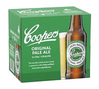 Coopers Original Pale Ale - Case 12 x 375ml, 4.5% bottles | Unfiltered Australian Ale | Vegan Ale | Natural Ingredients: water, barley, malt & hops