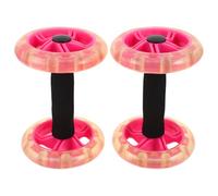 COOPHYA 1 Pair Ab Roller Wheel for Core Strength and Abs Workout with Dual Wheel Design, Non-slip Sponge Handles, Smoother Rolling, and Synchronized Dualhand Grip for Home Gym Exercise