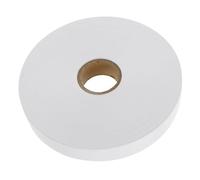 COOPHYA 1 Roll White Blank Fabric Clothing Labels Non-Woven Wash Care Tags Oil-Resistant for Garment Custom Printing Suitable for School Uniforms and Clothing