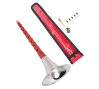 COOPHYA 1 Set Professional Wood Crafts Suona Instrument for Beginners Traditional Chinese D Key Wind Instrument with Sound for Practice and Performance Random Color