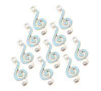 COOPHYA 10 pcs Metal Music Symbol Charms for DIY Crafting Delicate Music Notes Pendants for Bracelets Necklaces and Art Supplies