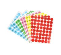 COOPHYA 10 Sheets Round Self-Adhesive Paper Market Pricing Stickers with Vibrant Design and Removable Feature, for Mall and Pre-Pricing Items, Neon Colours Sale Price Tags for Price