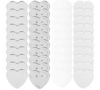 COOPHYA 100 Sets Heart Shaped Button Pins Supply for DIY Projects with Metal Shell Film and Blank Paper Versatile Button Badge Pins for Crafting