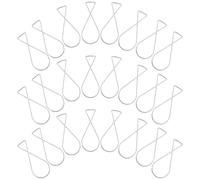 COOPHYA 100pcs Ceiling Hooks Ceiling Tile Hooks Silver Easy to Hang Without Nails Screws or Adhesives for Wedding Conference Rooms Back to School