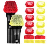 COOPHYA 100pcs Mic Covers Bulk Disposable Microphone Covers Non-woven Ktv Supplies Handheld