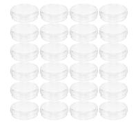 COOPHYA 100pcs Round Petri Dishes: 35mm Lab Plastic Culture Plates With Lids - Clear Stackable Dishes For Microbiology Cell Observation & Science Experiments