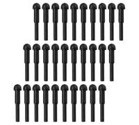COOPHYA 100pcs Rubber Hair Scissors Silencer for Salon Styling Tools and Professional Hairdressing, Minimizing Tugging with Ergonomic Comfort, Black Replacement Muffler for Pet Grooming