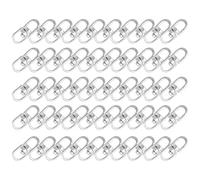 COOPHYA 100pcs Swivel Snap Hook Spring Clasps Zinc Alloy with Oxide Coating Easy to Use Sturdy Buckles for Arts and Crafts Manufacture Use