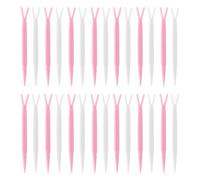 COOPHYA 100pcs Y-shape Fork Double Eyelid Sticker Fork Abs Material Creative Practical Professional Design Skin-friendly Instant Eyelid Lifting Household Makeup Use Random Color