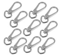 COOPHYA 10pcs Bag Keychain Snap Hook Multi-Functional Claw Clasp Alloy Metal Sturdy and Easy to Install for Handmade Crafts and Dog Collars